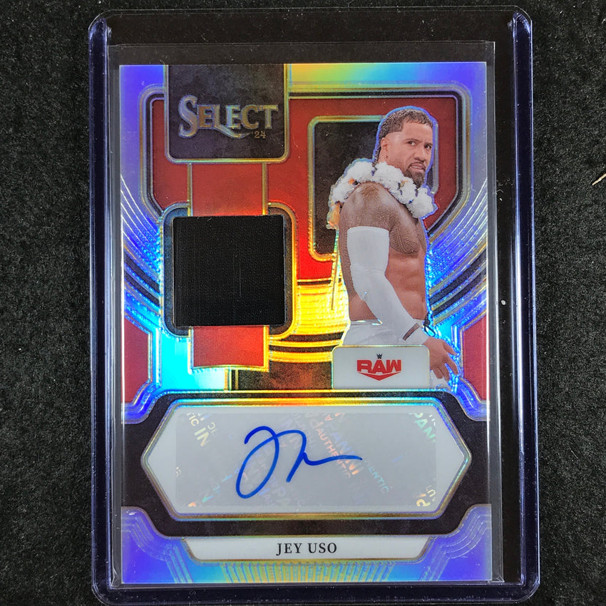 2024 Select WWE JEY USO Autographed Memorabilia Jersey Auto #JYU