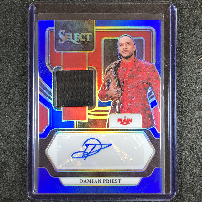 2024 Select WWE DAMIAN PRIEST Autographed Memorabilia Jersey Auto Blue 15/35