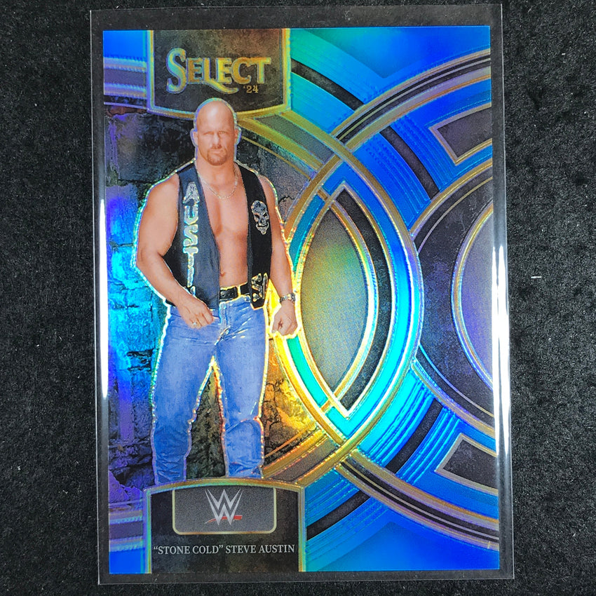 2024 Select WWE "STONE COLD" STEVE AUSTIN Premier Level Blue 105/199 #126