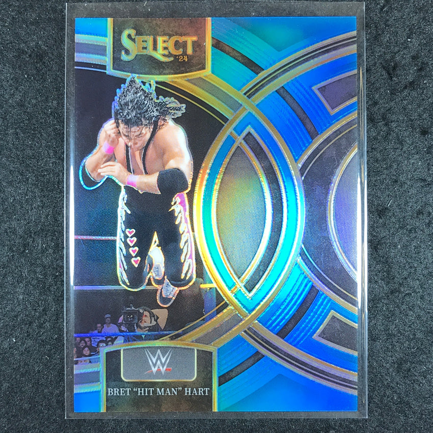 2024 Select WWE BRET "HIT MAN" HART Premier Level Blue 48/199 #163