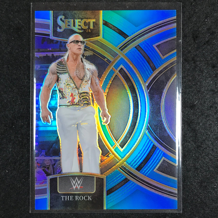 2024 Select WWE THE ROCK Premier Level Blue 165/199 #176