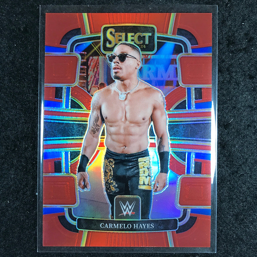 2024 Select WWE CARMELO HAYES Concourse Red 36/175 #14