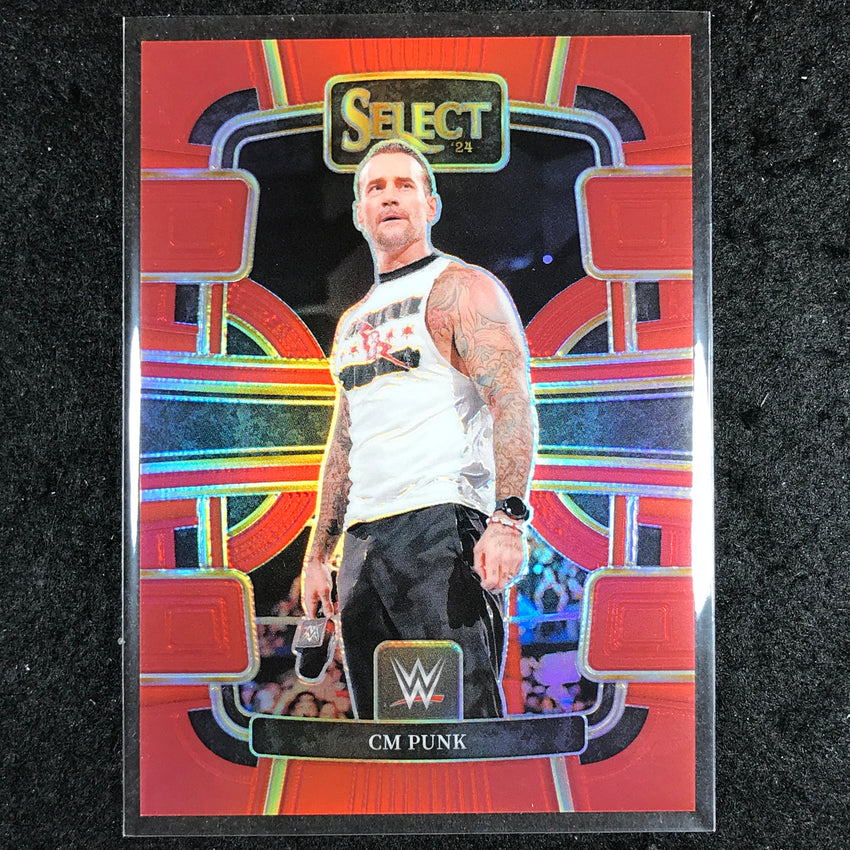 2024 Select WWE CM PUNK Concourse Red 128/175 #20