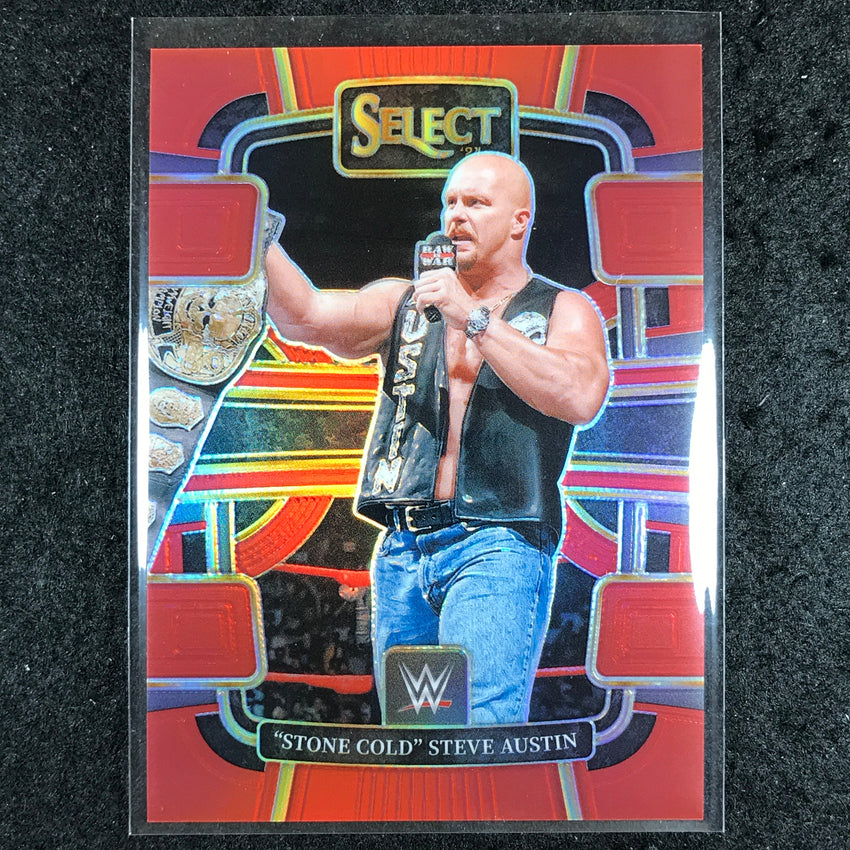 2024 Select WWE "STONE COLD" STEVE AUSTIN Concourse Red 160/175 #45