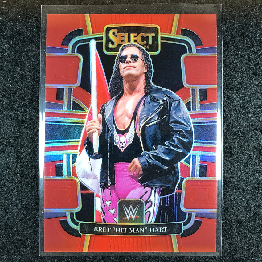 2024 Select WWE BRET "HIT MAN" HART Concourse Red 134/175 #59