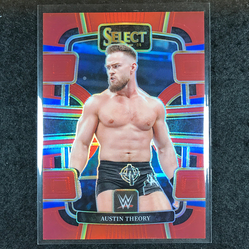 2024 Select WWE AUSTIN THEORY Concourse Red 65/175 #92