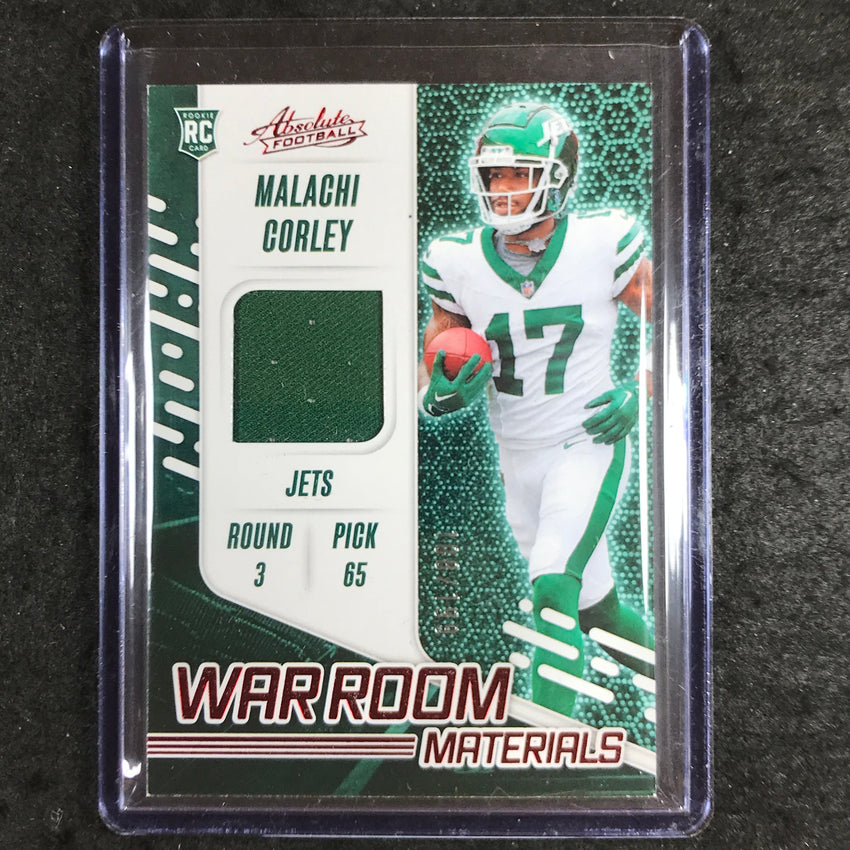 2024 Absolute Football MALACHI CORLEY War Room Materials Rookie Jersey 108/199