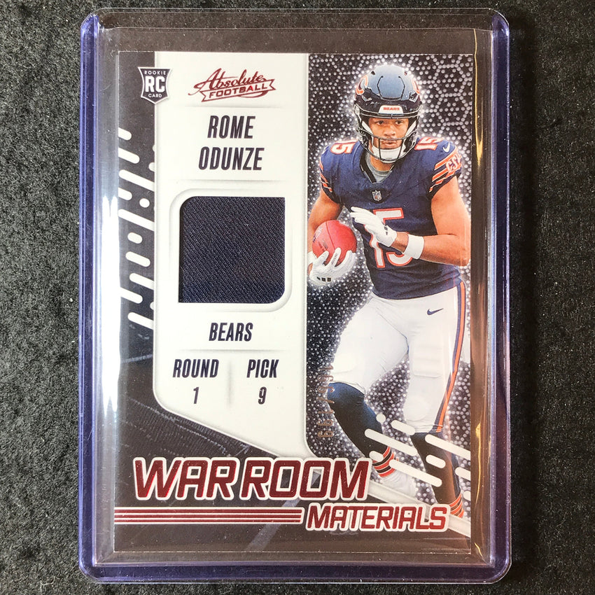 2024 Absolute Football ROME ODUNZE War Room Materials Rookie Jersey 166/199