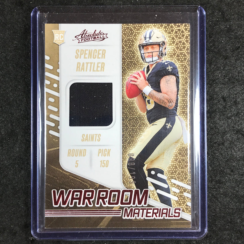 2024 Absolute Football SPENCER RATTLER War Room Materials Rookie Jersey 98/199