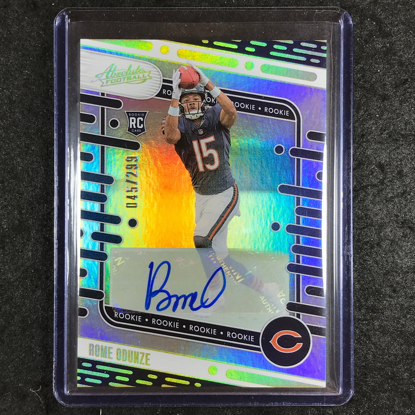 2024 Absolute Football ROME ODUNZE Signature Rookies Auto Spectrum 45/299