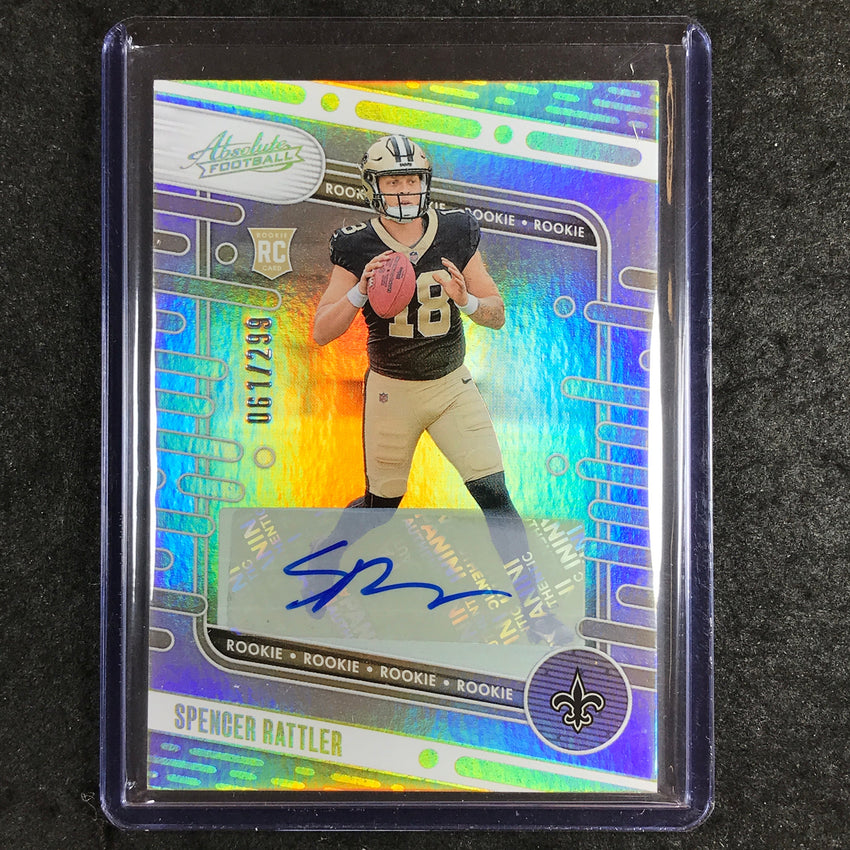 2024 Absolute Football SPENCER RATTLER Signature Rookies Auto Spectrum 61/299