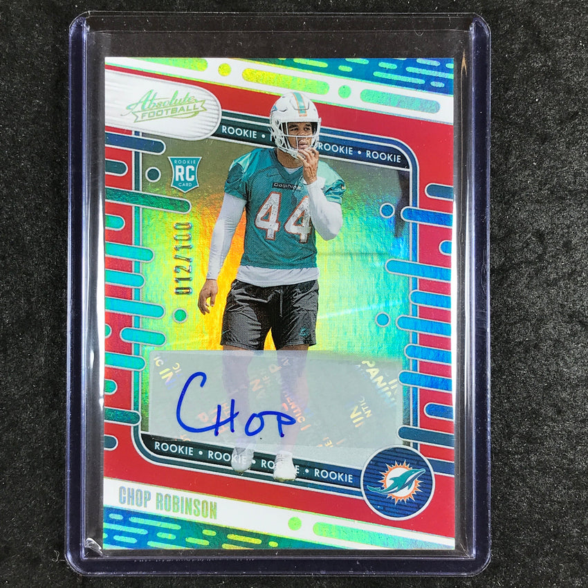 2024 Absolute Football CHOP ROBINSON Signature Rookies Auto Red 12/100