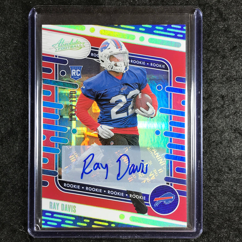2024 Absolute Football RAY DAVIS Signature Rookies Auto Red 48/100