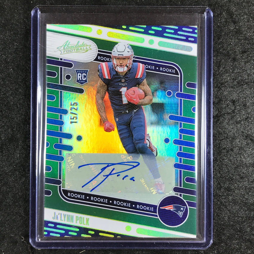 2024 Absolute Football JA'LYNN POLK Signature Rookies Auto Green 15/25