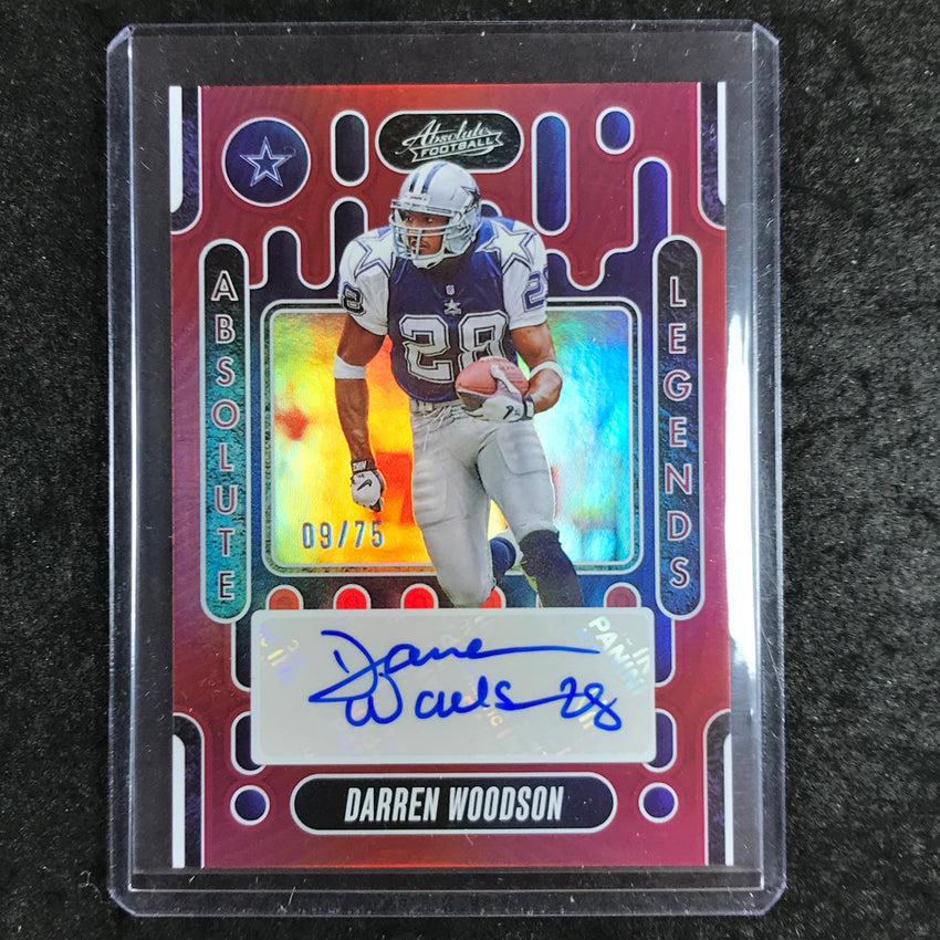 2024 Absolute Football DARREN WOODSON Absolute Legends Auto Red 9/75