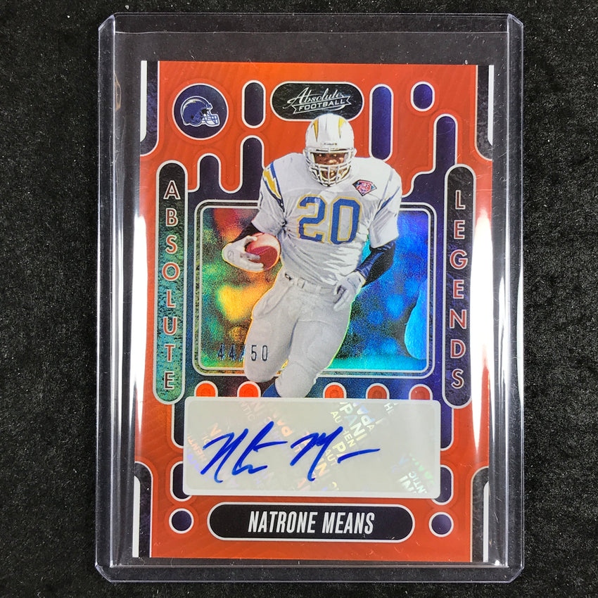 2024 Absolute Football NATRONE MEANS Absolute Legends Auto Orange 44/50
