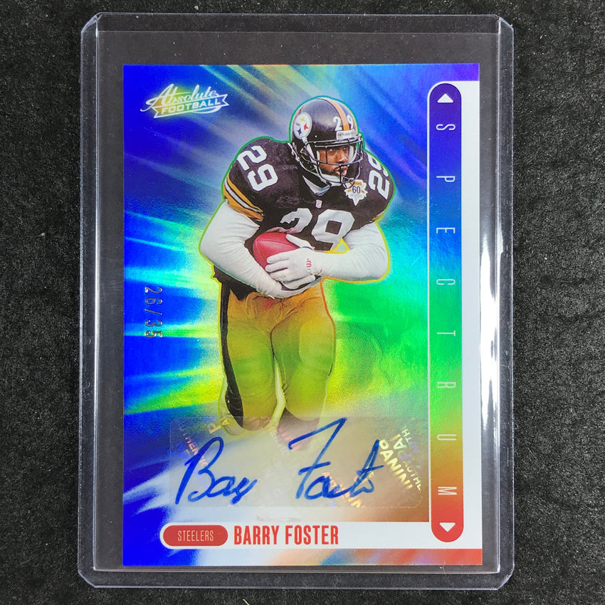 2024 Absolute Football BARRY FOSTER Spectrum Signatures Auto Blue 26/35