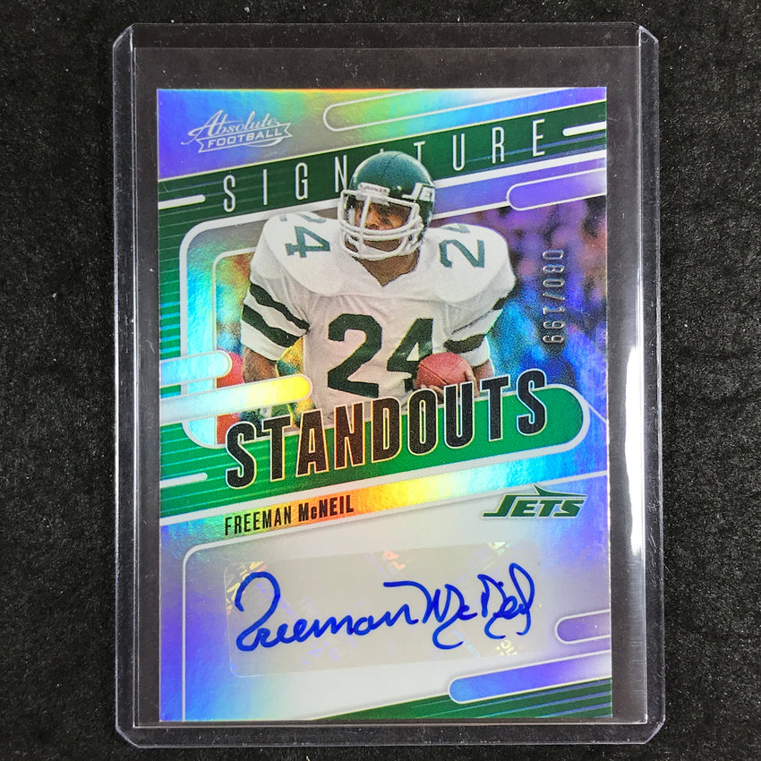 2024 Absolute Football FREEMAN MCNEIL Signature Standouts Auto 80/199