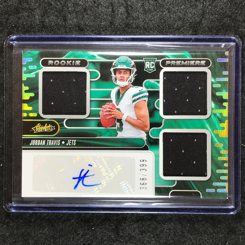2024 Absolute Football JORDAN TRAVIS Rookie Premiere Materials Auto 368/399