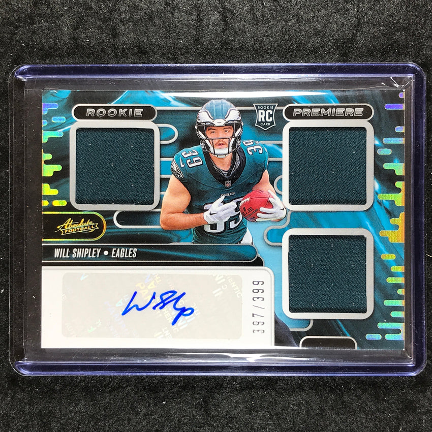 2024 Absolute Football WILL SHIPLEY Rookie Premiere Materials Auto 397/399