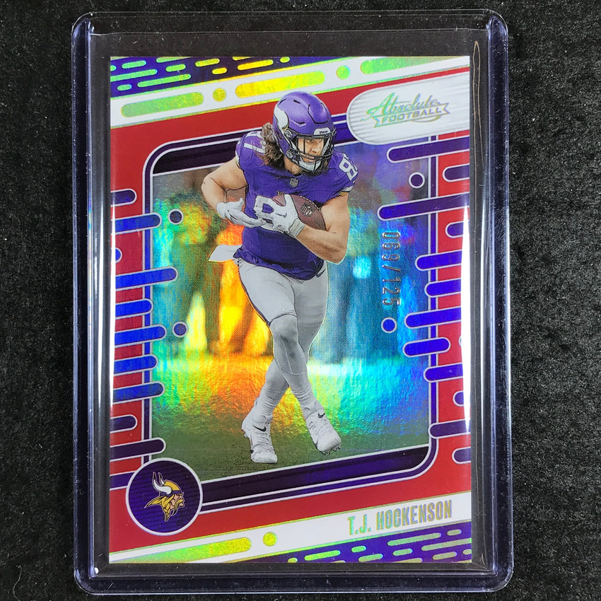 2024 Absolute Football T.J. HOCKENSON Base Red Spectrum 69/125 #72