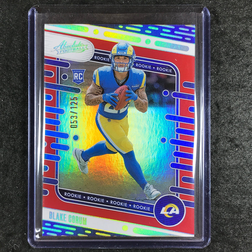 2024 Absolute Football BLAKE CORUM Rookie Base Red Spectrum 53/125 #168