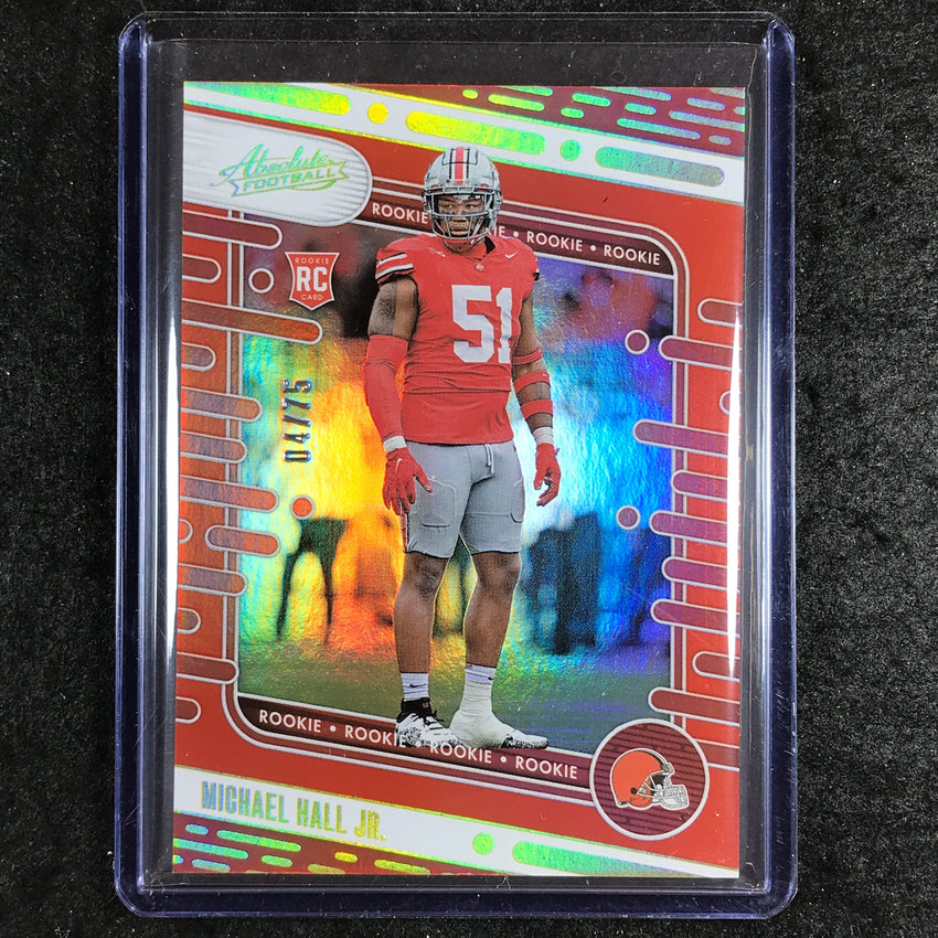 2024 Absolute Football MICHAEL HALL JR. Rookie Base Orange Spectrum 4/75 #153