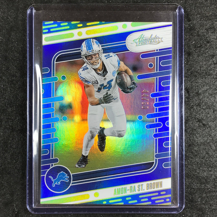 2024 Absolute Football AMON-RA ST. BROWN Base Blue Spectrum 44/50 #33