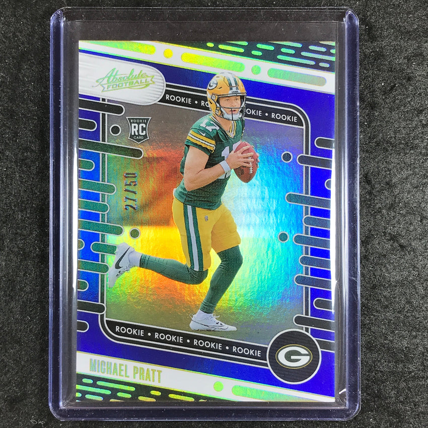 2024 Absolute Football MICHAEL PRATT Rookie Base Blue Spectrum 27/50 #200
