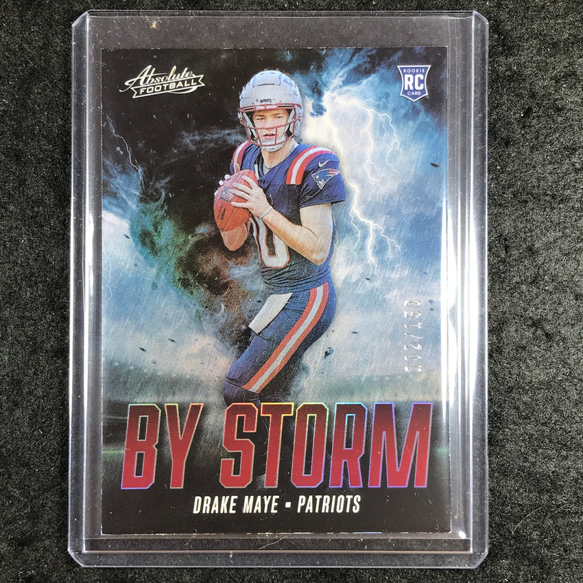 2024 Absolute Football DRAKE MAYE By Storm Rookie Red 102/150