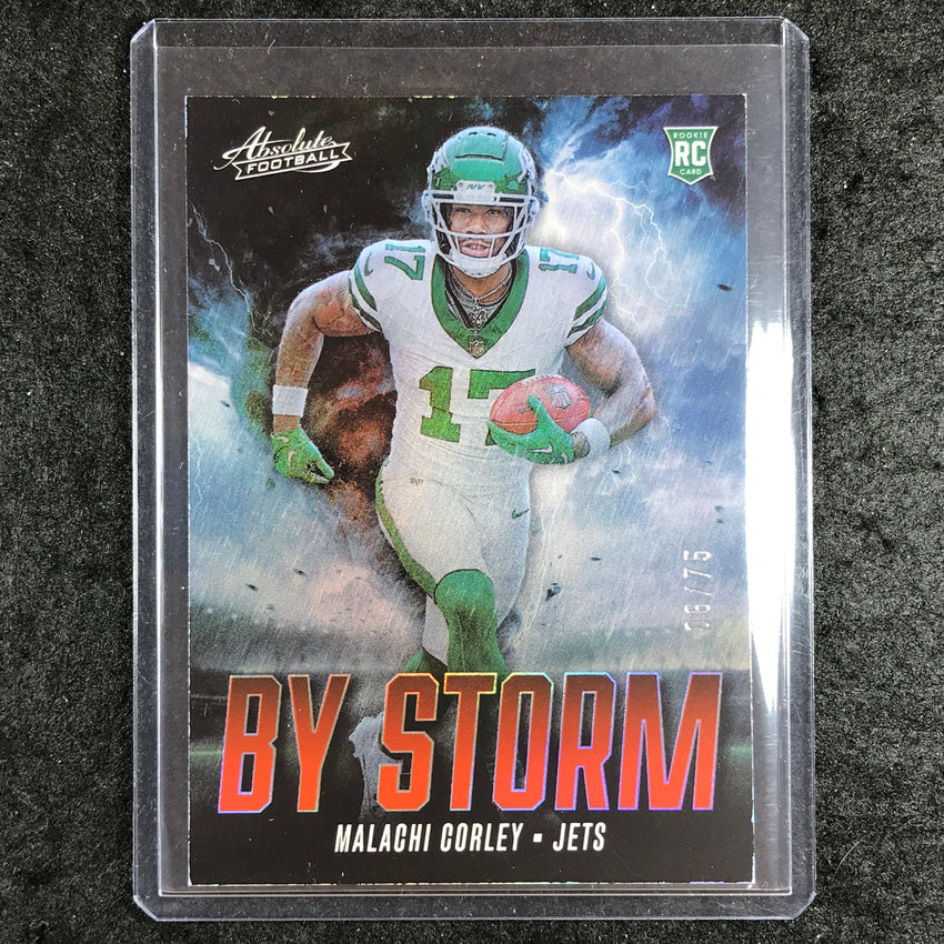2024 Absolute Football MALACHI CORLEY By Storm Rookie Orange 6/75