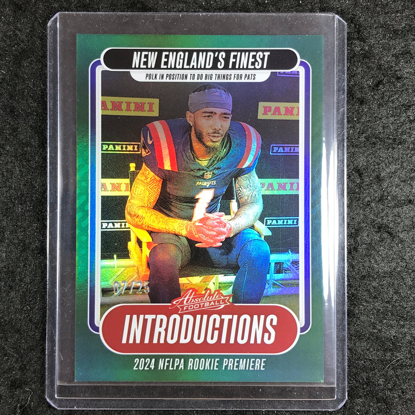 2024 Absolute Football JA'LYNN POLK Introductions Rookie Green 7/25