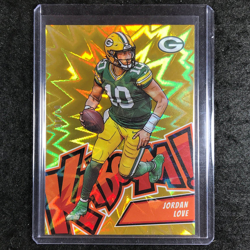 2024 Absolute Football JORDAN LOVE Kaboom SSP Gold 8/10 #36