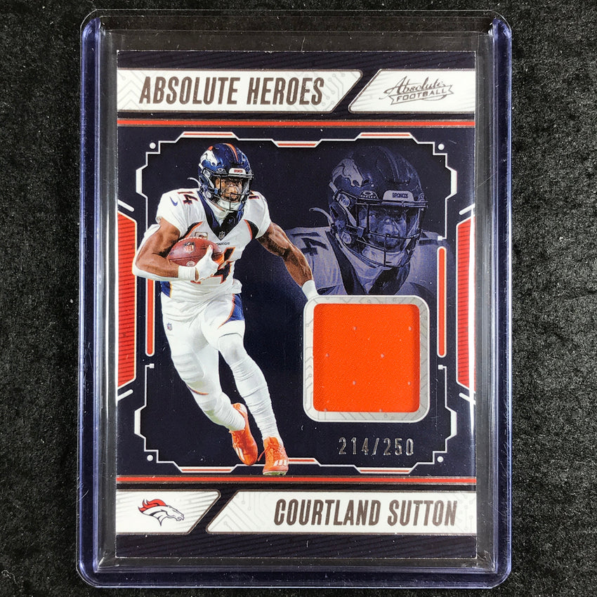 2024 Absolute Football COURTLAND SUTTON Absolute Heroes Jersey Relic 214/250