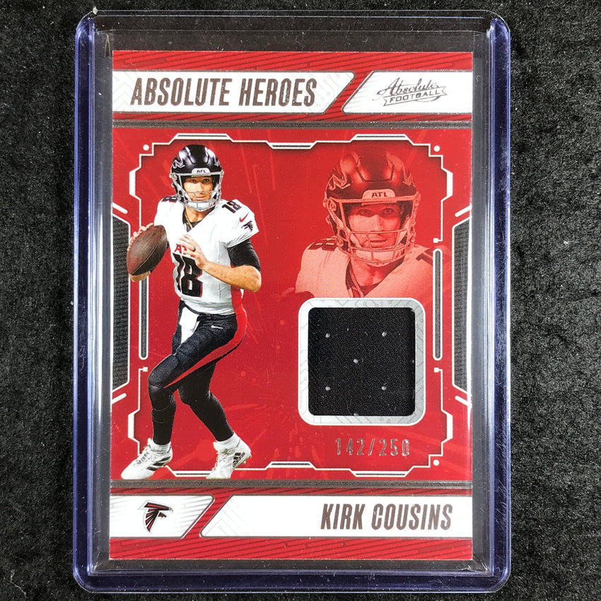 Absolute Kirk 2024 Absolute Football KIRK COUSINS Absolute Heroes Jersey Relic 142/2 ...