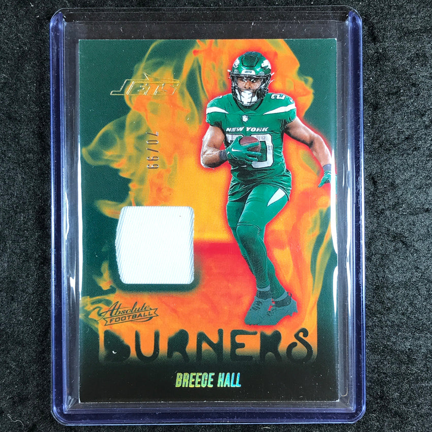 2024 Absolute Football BREECE HALL Absolute Burners Jersey Relic Gold 70/99