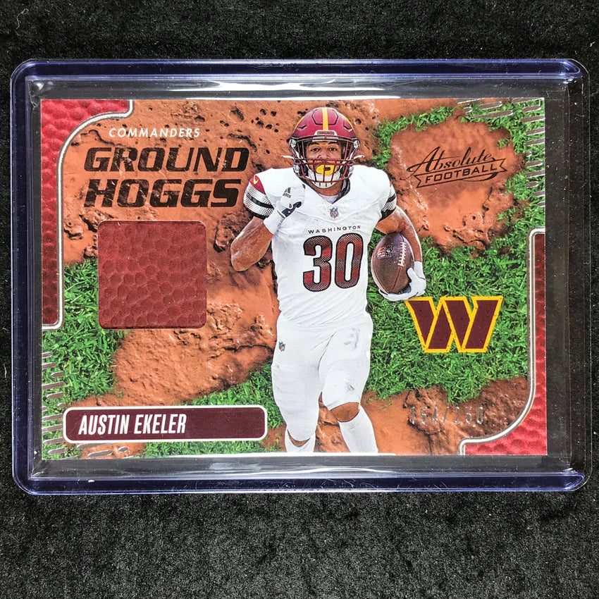 2024 Absolute Football AUSTIN EKELER Ground Hoggs Ball Relic 154/250