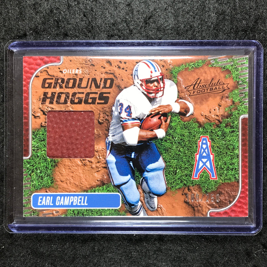 2024 Absolute Football EARL CAMPBELL Ground Hoggs Ball Relic 189/250