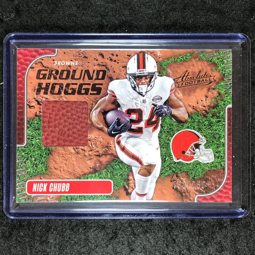 2024 Absolute Football NICK CHUBB Ground Hoggs Ball Relic 152/250