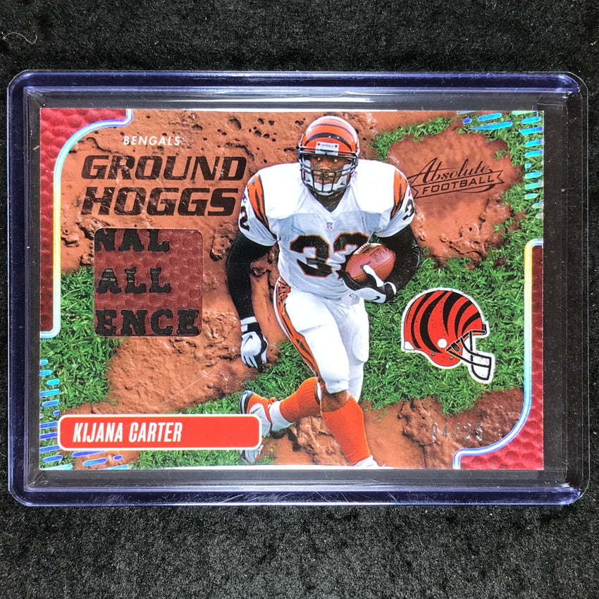2024 Absolute Football KIJANA CARTER Ground Hoggs Ball Relic Silver 4/25