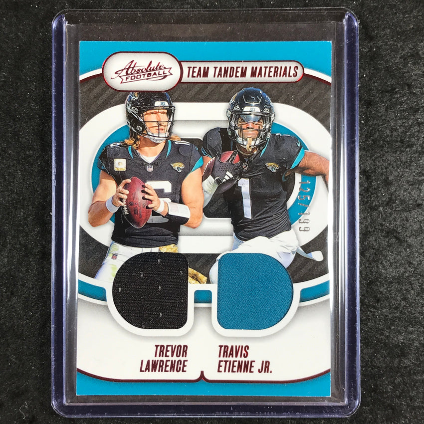 2024 Absolute Football TREVOR LAWRENCE ETIENNE JR. Team Tandem Jersey 125/199