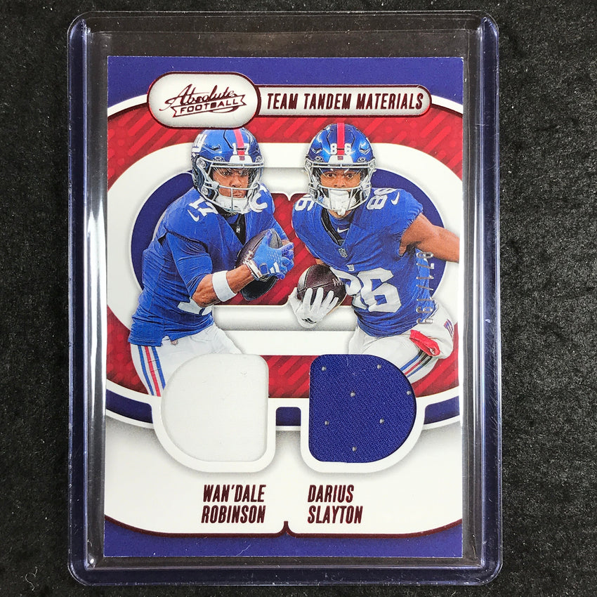2024 Absolute Football WAN'DALE ROBINSON DARIUS SLAYTON Team Tandem Dual 71/199