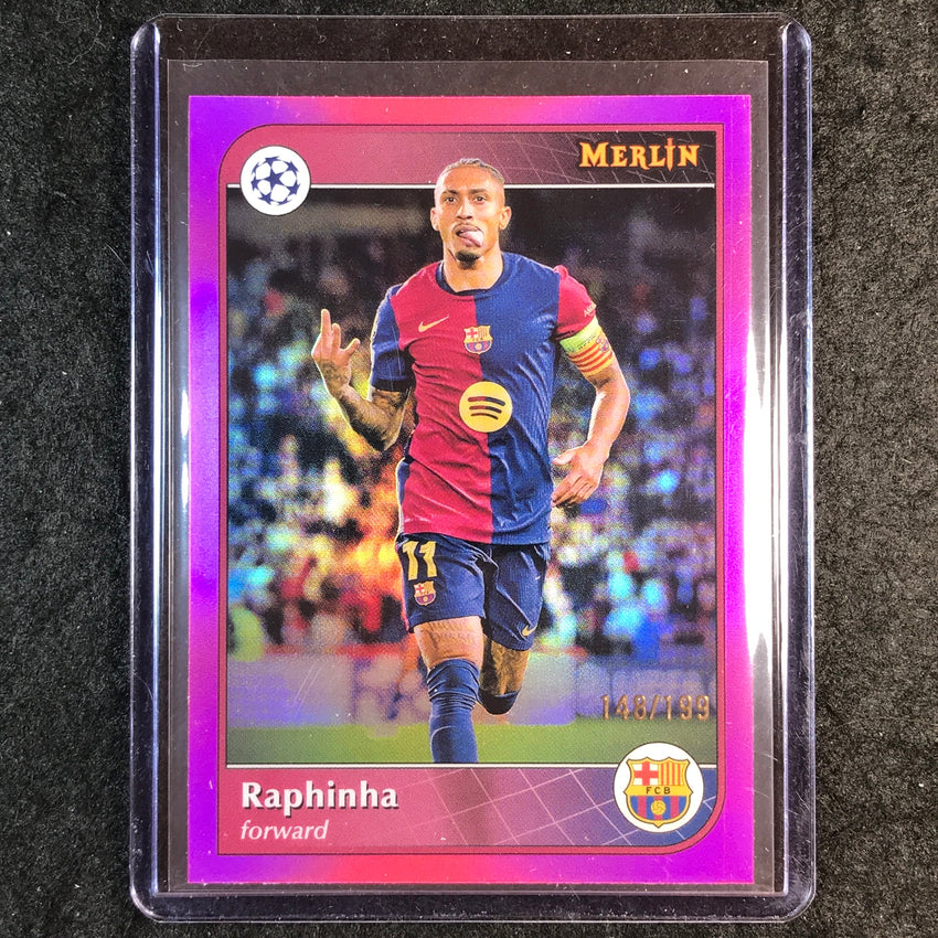 2024-25 Merlin UEFA Club Comp RAPHINHA Pink /199 #192