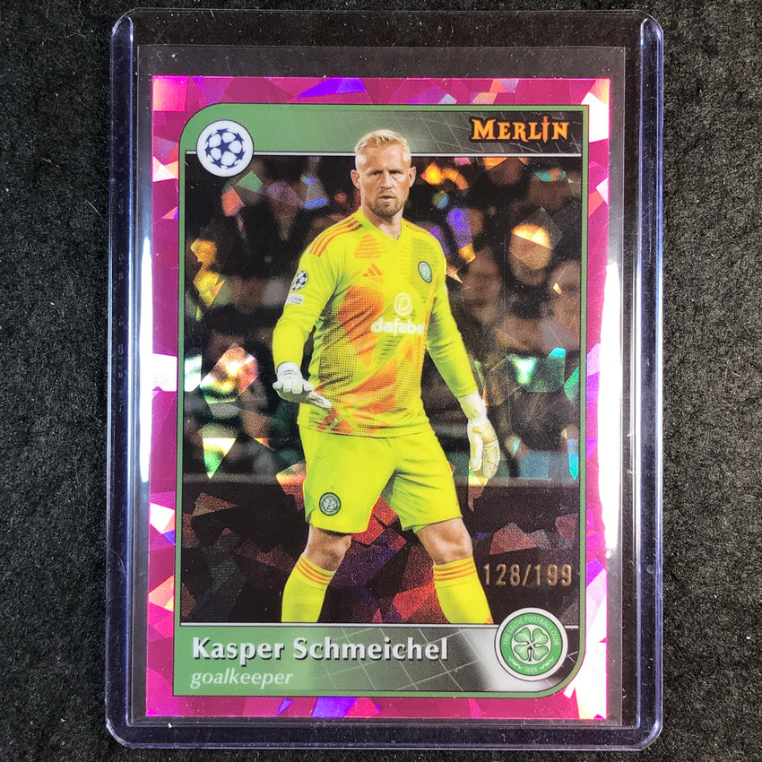2024-25 Merlin UEFA Club Comp KASPER SCHMEICHEL Pink Atomic /199 #1