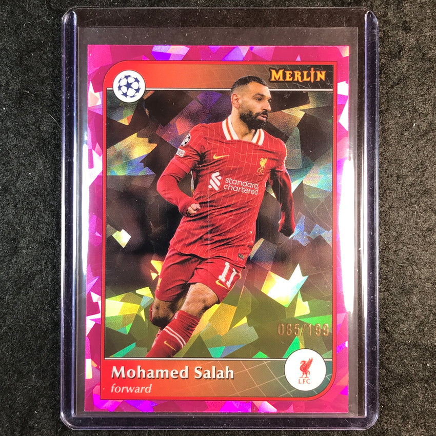 2024-25 Merlin UEFA Club Comp MOHAMED SALAH Pink Atomic /199 #11