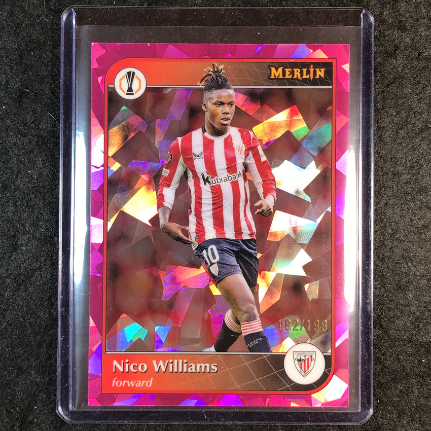 2024-25 Merlin UEFA Club Comp NICO WILLIAMS Pink Atomic /199 #17