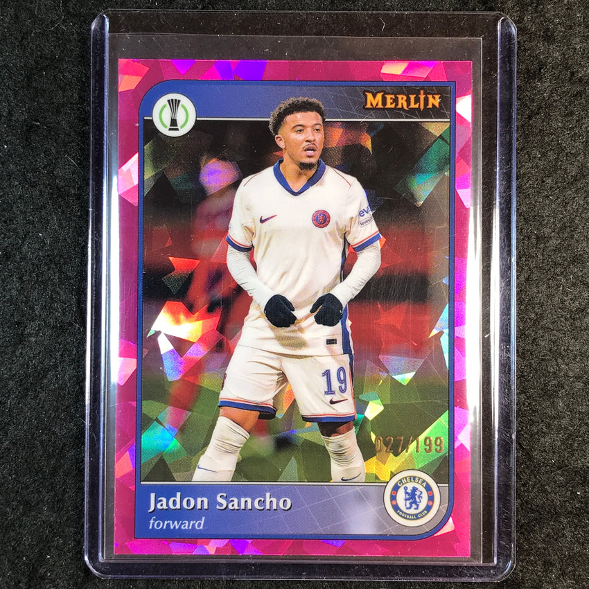 2024-25 Merlin UEFA Club Comp JADON SANCHO Pink Atomic /199 #25