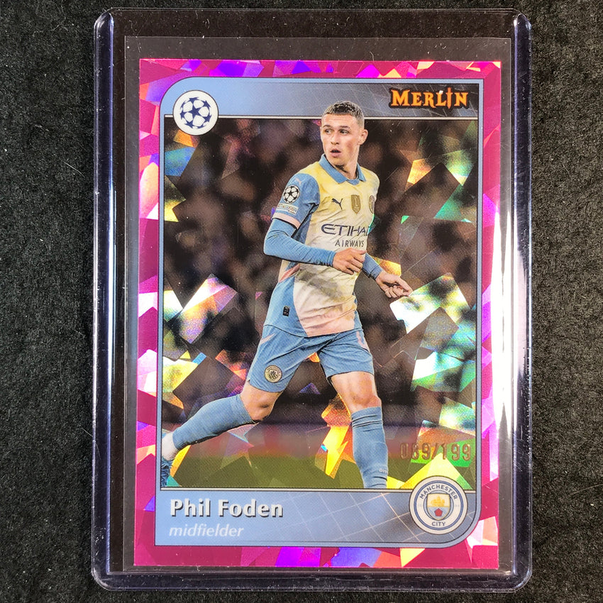 2024-25 Merlin UEFA Club Comp PHIL FODEN Pink Atomic /199 #47