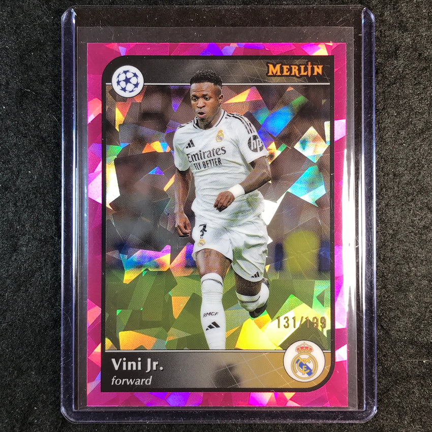 2024-25 Merlin UEFA Club Comp VINI JR. Pink Atomic /199 #77