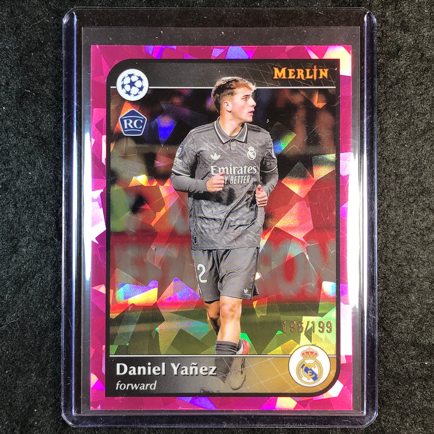 2024-25 Merlin UEFA Club Comp DANIEL YANEZ Rookie Pink Atomic /199 #148